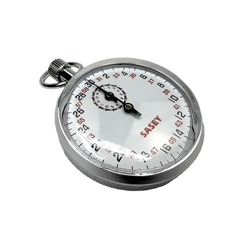 Mechanical stopwatch metal stopwatch timer with pause function 0.1S / physics / laboratory instruments