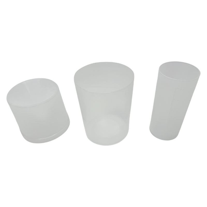 Educational plastic rain gauge